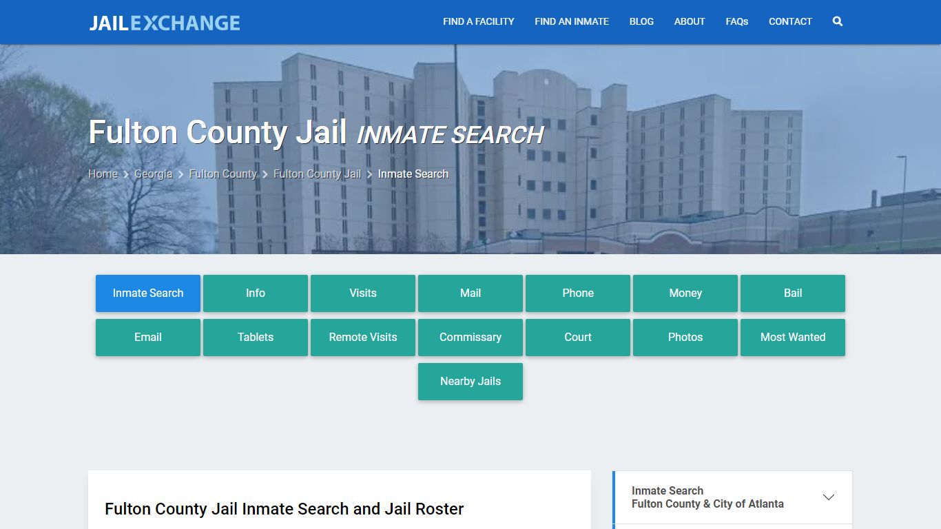 Inmate Search: Roster & Mugshots - Fulton County Jail, GA